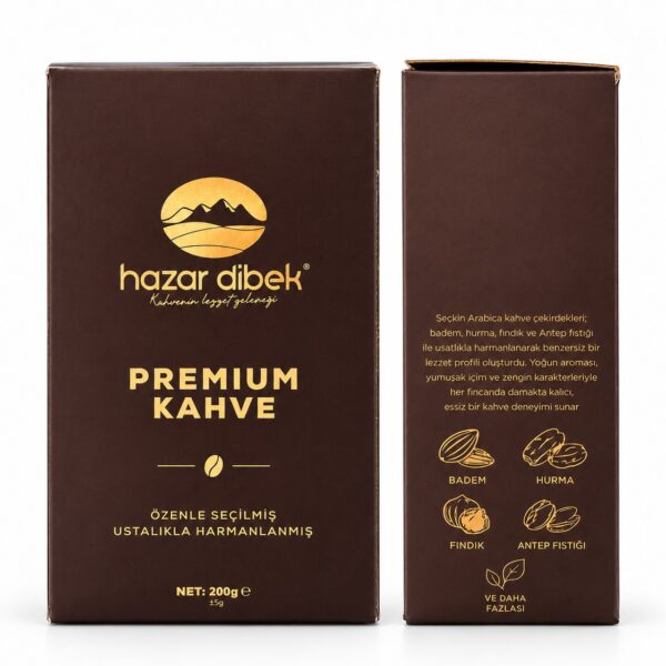 Hazar Dibek Kürt Kahvesi 200 Gr kutu ambalaj